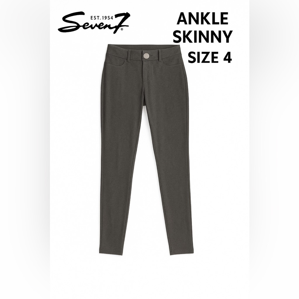 Seven7 Women’s Gray Jeggings Size 4 | Stretch Skinny Fit, Pull-On Comfort